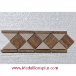 Travertine and Marble Polished- Tile Border 4" x 12"